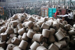 Work happening in Jute Mill Factory